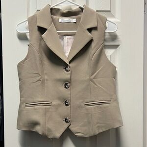 Sophisticated Beige Vest for Women